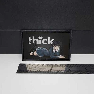 Thick❤ Anime Girl Morale Patch Tactical Wednesday Addams Inspired 2x3 inch - Picture 1 of 2