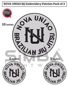 NOVA UNIAO Bjj Gi Patches BJJ Grapplers Patches BJJ Kimono Embroidery Patches - Picture 1 of 8