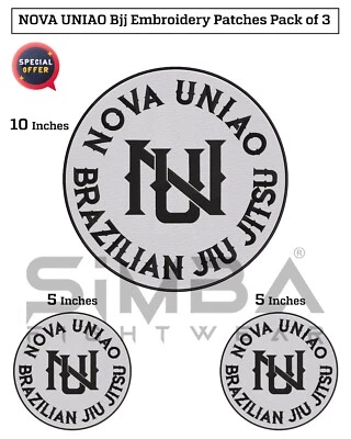 NOVA UNIAO Bjj Gi Patches BJJ Grapplers Patches BJJ Kimono Embroidery Patches - Image 1 of 4