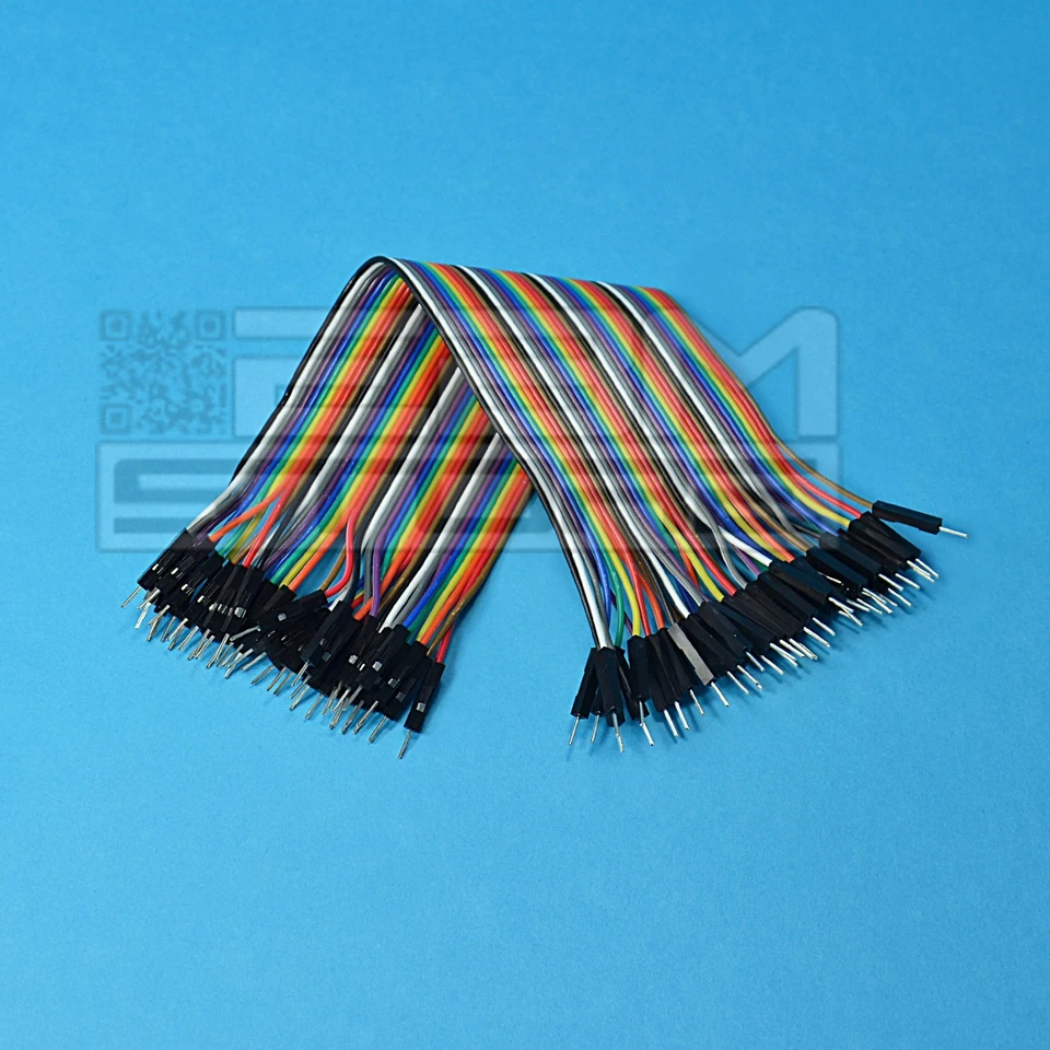 40 ponticelli M-M DUPONT jumper breadboard per pic/arduino - ART. AS06 - Immagine 1 di 1
