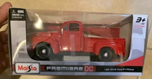 1948 Ford F-1 Red Pickup Die Cast Prepiere DC NEW in Box Maisto 1:25 - Picture 1 of 3