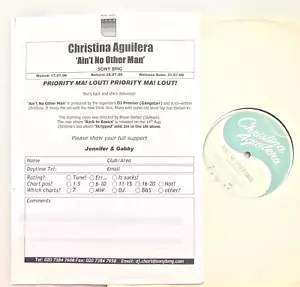 Christina Aguilera – Ain't No Other Man Vinyl 12 EU PROMO 2006 *DL - Picture 1 of 4