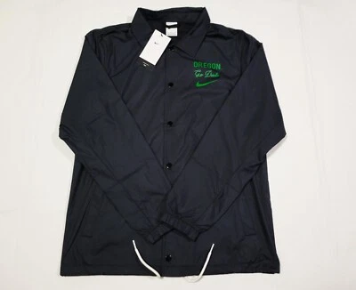 Nike Oregon Ducks Team Issue Snap Black College Repel Water Jacket FJ8931-010 - Image 1 of 4
