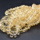 Citrine Gemstone Irregular Disc Beads - 7-8mm x 4-5mm, 13", For Jewellery Making