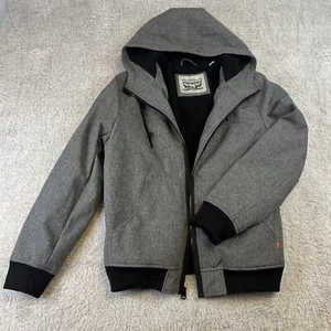 Levi's Mens Bomber Jacket Water Resistant Faux Shearling Lined Coat Size M - Picture 1 of 11