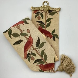 Vintage Bell Pull Tapestry by Metrax-Craye w Brass Fittings 118cm (H2) NS#8666 - Picture 1 of 7