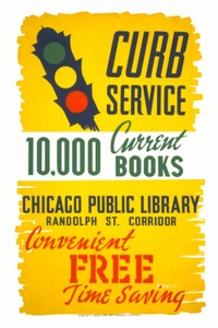 Chicago Public Library Stop Light Bookmobile Books Reading Ad Poster Art Print - Picture 1 of 2