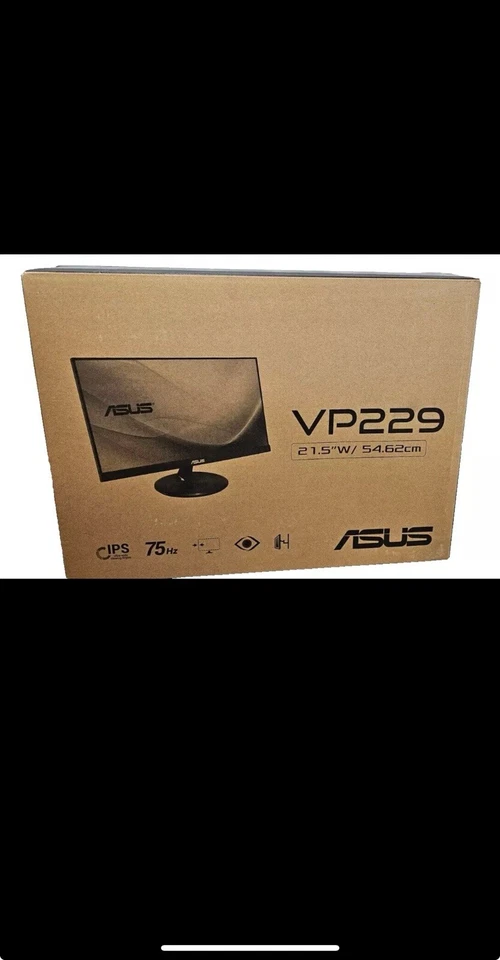 ASUS VP229Q 21.5" FHD IPS Monitor, 1080p 75Hz, IPS, FreeSync/Adaptive, HDMI/DP/ - Image 1 of 1