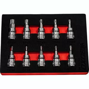 Juego de zócalos de broca Torx Plus de 3/8" 10 piezas BOXO BX716-R2 - Imagen 1 de 3