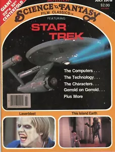 STAR TREK Vintage Magazine Science Fiction Fantasy Film Classics July 1978 - Picture 1 of 1