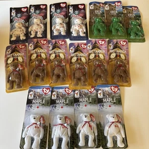 TY McDonalds Beanie Baby Erin, Ahorn, Britannia, Glory (17 Stück) Neu im Karton - Bild 1 von 5