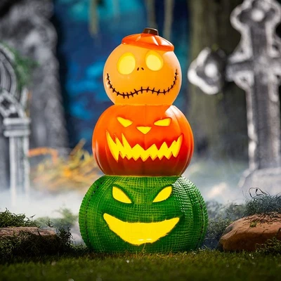 Decoração de boogie 18 1/2" The Nightmare Before Christmas™ Light-Up Jack & Oogie - Imagem 1 de 2