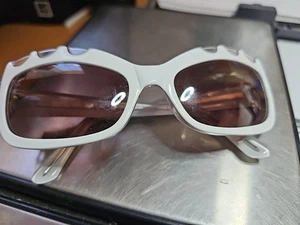 Rare Traction Productions Cristal White 47mm Sunglasses Made France Pondicheri - Picture 1 of 14