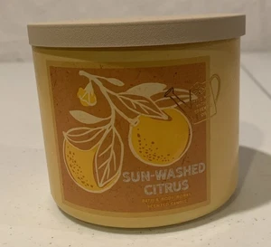 1 Bath & Body Works SUN WASHED CITRUS 3-Docht große Duftkerze 14,5 Oz. - Bild 1 von 4