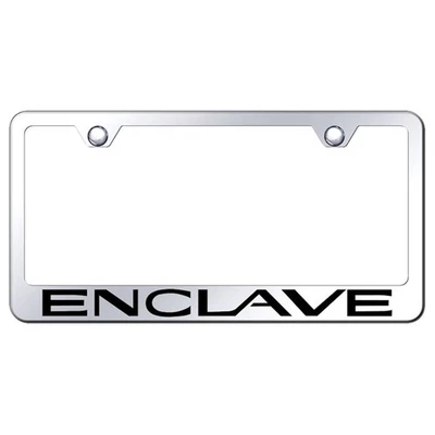 Stainless Steel License Plate Frame - Officially Licensed for Buick Enclave - Image 1 of 3