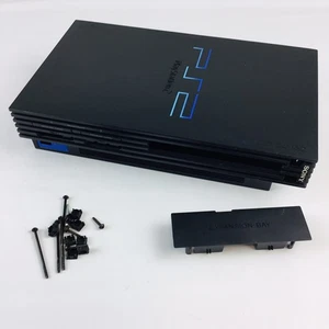 PlayStation 2 PS2 fat SCPH-50001 Replacement System Complete Shell Black Plastic - Picture 1 of 4