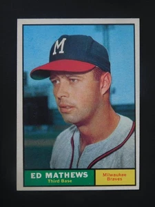 1961 Topps Baseball Card #120 Ed Mathews (EX-MT/NM) - Picture 1 of 2
