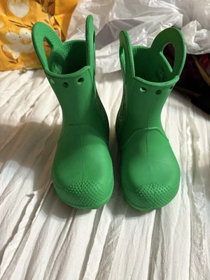 Bota de Lluvia CROCS Handle It Juvenil Niño C-6 Verde Ligera Impermeable 12803 Foto 1 de 4