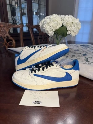 Talla 8.5 Travis Scott Fragmento Inédito Air Jordan 1 Bajo Dm7866-104 Nuevo Raro Foto 1 de 4