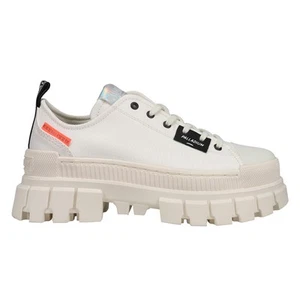 Palladium Revolt Lo Tx Platform Womens Off White, White Sneakers Casual Shoes 9 - Picture 1 of 5