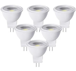 6Pck Warm White 3000K MR11 LED Bulb 3W 12V AC/DC Low Voltage LED Spotlights - Picture 1 of 10