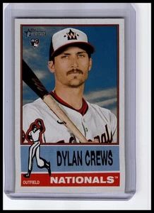 2025 Topps Heritage #247 Dylan Crews Rookie Washington Nationals - Picture 1 of 2