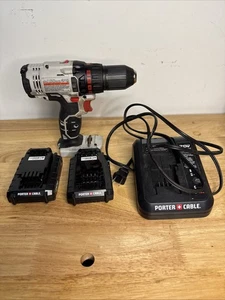 PORTER CABLE PCC601 20V Max Taladro Inalámbrico Destornillador, Cargador y 2 Baterías Probado - Imagen 1 de 8