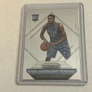 2015 Panini Prizm Karl Anthony Towns #328 Base Rookie Timberwolves/ NY Knicks - Picture 1 of 2