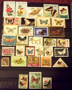 Thematic Stamps - Butterflies Collection - VGC - Picture 1 of 1