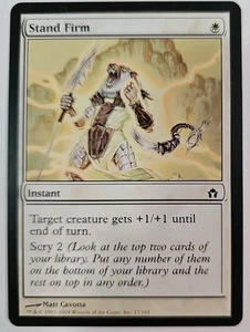 MTG Magic The Gathering Card Stand Firm Instant White Dragon's Maze  - Picture 1 of 2