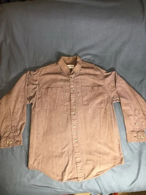 Camisa de manga larga con botones 100 % algodón mediana Territorio del Noroeste de los 90 para hombre Foto 1 de 4