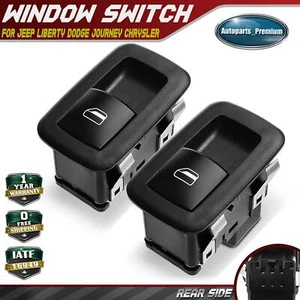 2x Interruptor de ventana eléctrica para Dodge Nitro Grand Caravan Chrysler trasero izquierdo y derecho - Imagen 1 de 9