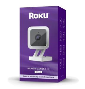 Roku Smart Home Indoor Camera SE Wi-Fi Connected Wired Security Surveillance