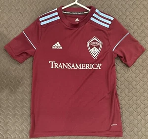 2018 Adidas Colorado Rapids Transamerica Soccer Jersey Youth Small Climalite - Picture 1 of 3
