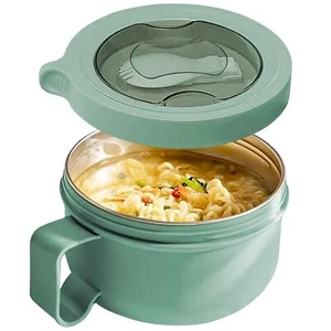 Microwave Ramen Bowl Set Noodle Bowlswith Removable 304 Stainless Steel Liner... - Picture 1 of 7