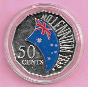 AUSTRALIA - 2000 Millenio 50c Color Prueba. Cápsula sin abrir. Muy bonito - Imagen 1 de 2