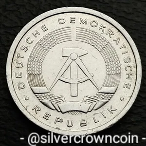 DDR Germany Democratic Rep. 1 Pfennig 1982 A. KM#8.2. One Cent coin. Berlin. - Picture 1 of 7