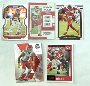 Lot of 5 Panini Tyrann Mathieu Kansas City Football Trading Cards (X9) - Picture 1 of 4