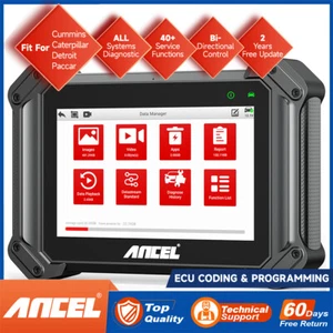 ANCEL V6 HD DPF Regen Diagnostic Tool Heavy Duty Truck OBD2 Scanner Active Test - Picture 1 of 20