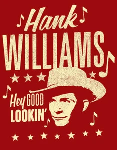 Guitarra Hank Williams Hey Good Lookin Country Legend Música Icono Letrero de Metal Lata - Imagen 1 de 4