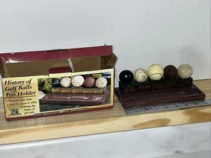 Golf Gifts & Gallery The History Of The Golf Ball Paperweight Display 8” Long - Picture 1 of 7