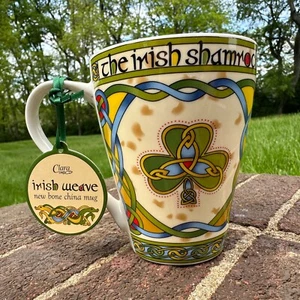 Irish Weave Kaffee Tee Becher Clara Irish Shamrock Design Bone China mikrowellengeeignet - Bild 1 von 7