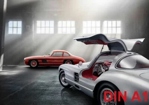Cult Car Art Mercedes 300 SL 1954 ART-PRINT DIN A1 - Picture 1 of 1
