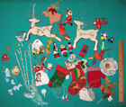 Clearance+Christmas+ornament+lot+vtg+35%2B+wood+fabric+ceramic+Hallmark+collect