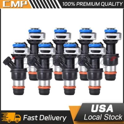 8Pcs Fuel Injectors Fit 99-07 Chevy Silverado GMC 4.8/5.3/6.0L 25317628 25320288 - Image 1 of 4