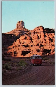 Postal Shafer Cayon Below Dead Horse Point Moab Utah Canyon Lands vista panorámica - Imagen 1 de 2