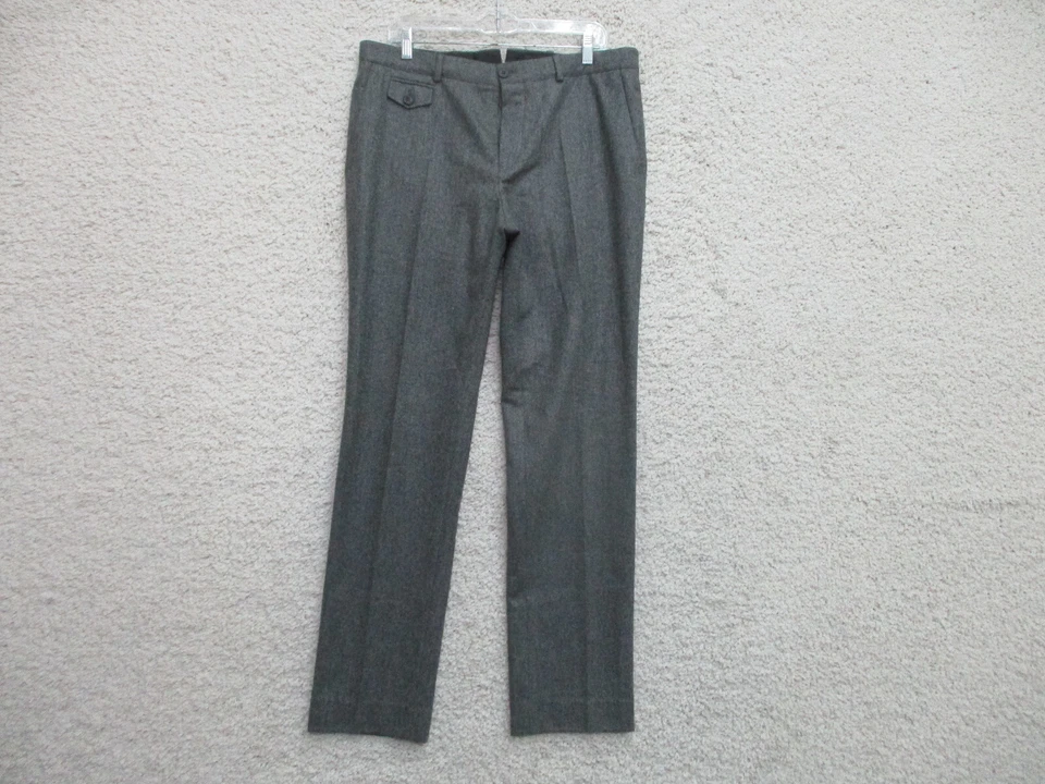 A.P.C. Pantalones Rue Madame Paris Grande Adulto Gris Vestido Plisado 100% Lana Mujer L Foto 1 de 4