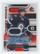Dylan Samberg 2022-23 SP Game Used Rookie Red Patch Autograph /149 RC Auto RPA