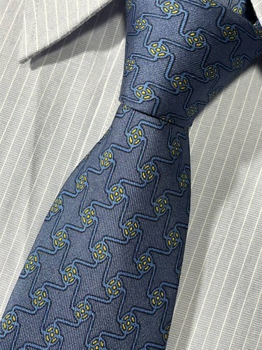 HERMÈS Cravatta uomo HERMES Francia vera seta cravatta abito classico lusso multicolore W596