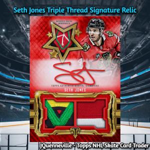 Topps NHL Skate Digital Triple Threads Seth Jones 3 Relic & Signature Legendary